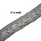 1 Yard 2" Wide Sheer Organza Silver Beaded Lace Trim with Sequins Elegant Decorative Trim